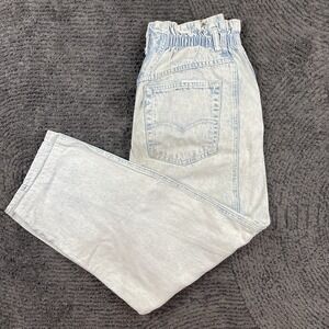 Vintage Levi's SilverTab Jeans Women's 25x25 High Rise Acid Wash Paperbag Waist